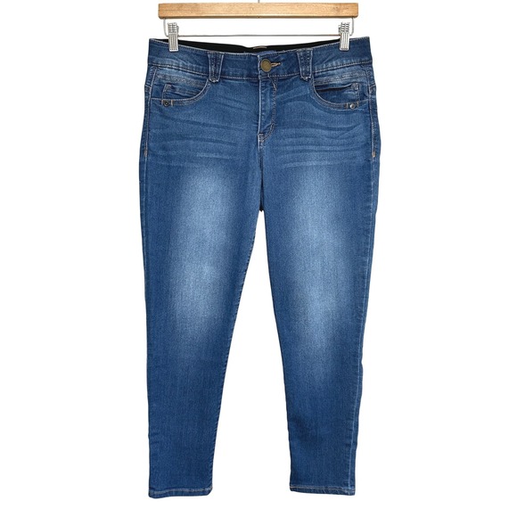 Democracy Denim - Democracy AB Solution Crop Jeans Womens 8 Dark Wash Blue Denim Stretch Comfort